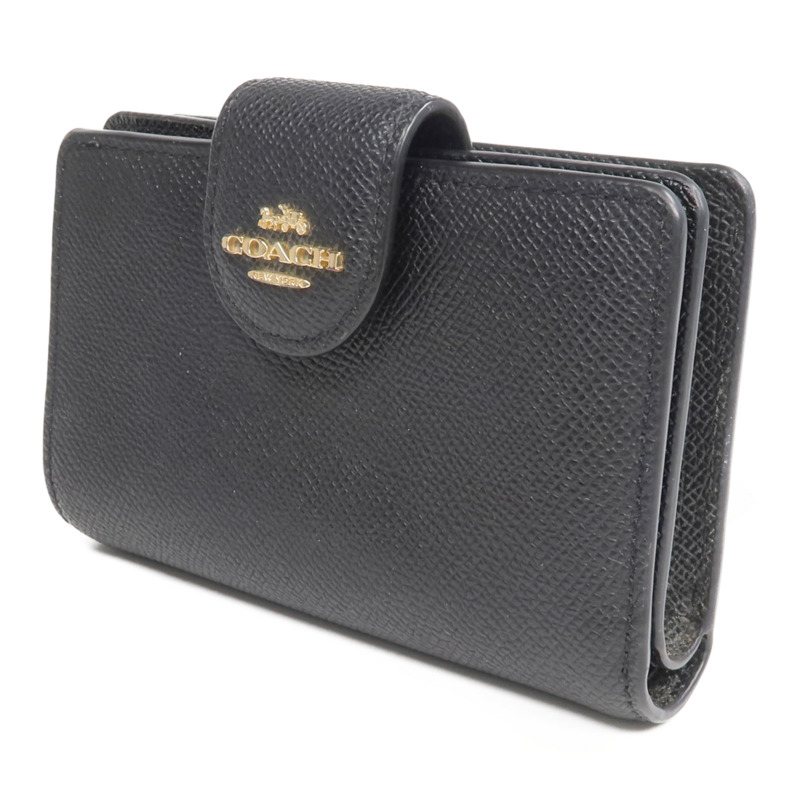 COACH 牛皮皮革Wallet金扣錢包-2