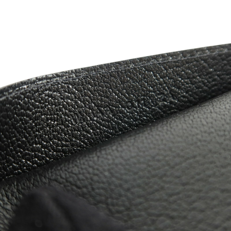HERMES Evergrain皮革R.M.S Passport銀扣護照套Noir-7