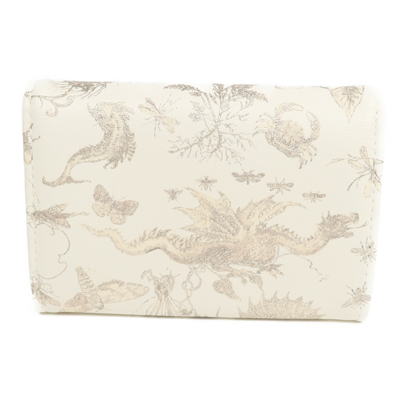 Dior 牛皮皮革Wallet金扣錢包-1