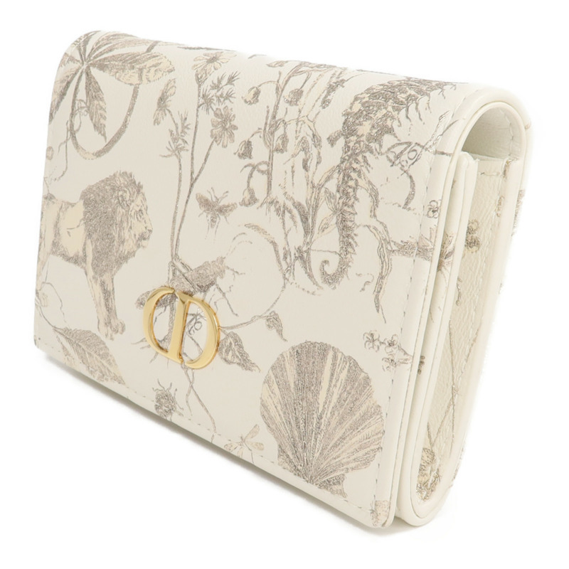 Dior 牛皮皮革Wallet金扣錢包-2