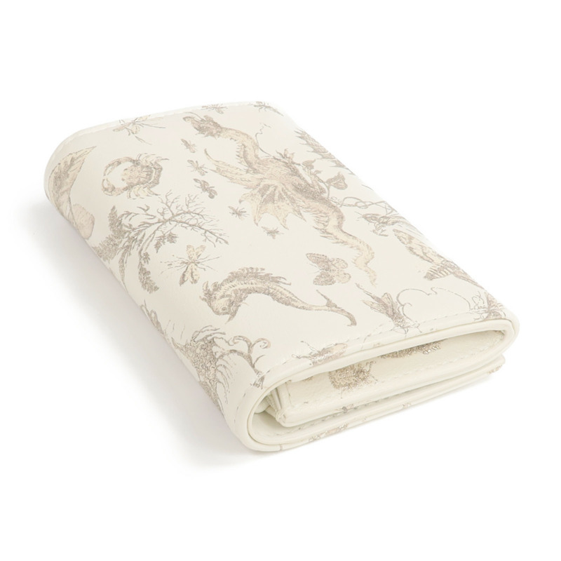 Dior 牛皮皮革Wallet金扣錢包-4