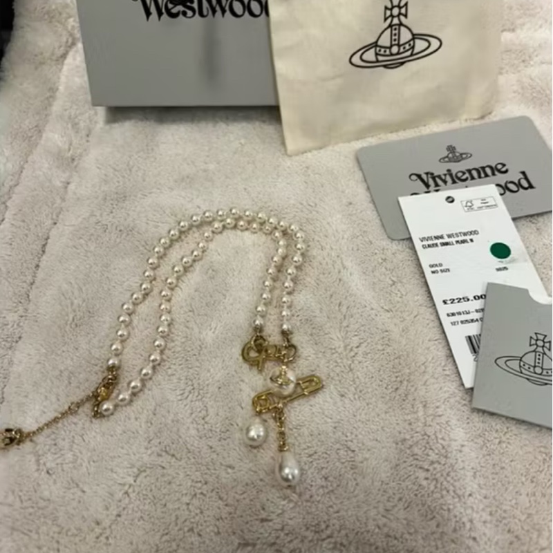 Vivienne Westwood Claude small faux pearl 項鍊｜現貨-1