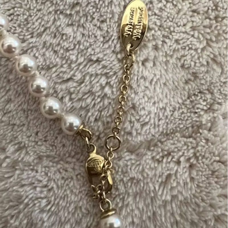 Vivienne Westwood Claude small faux pearl 項鍊｜現貨-3