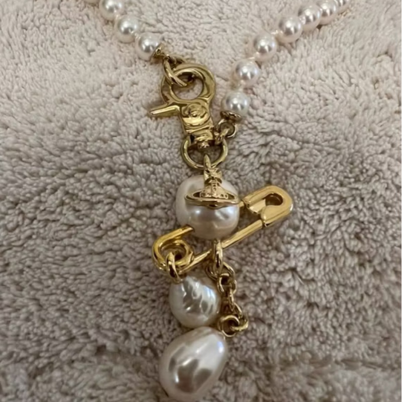 Vivienne Westwood Claude small faux pearl 項鍊｜現貨-4