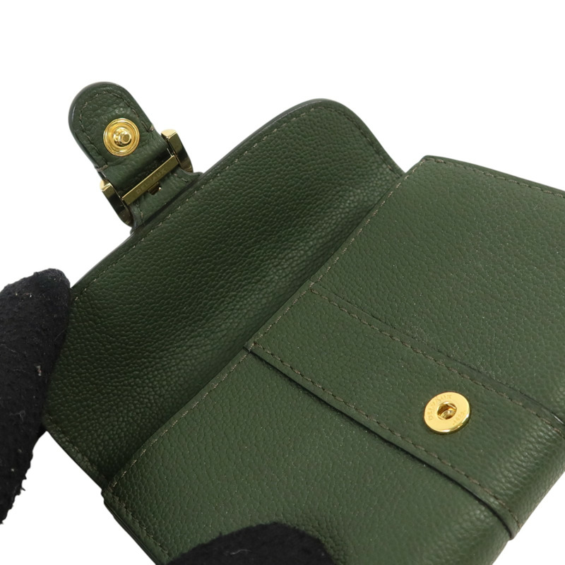 Delvaux 牛皮皮革Brillant Card Holder金扣卡片套-8