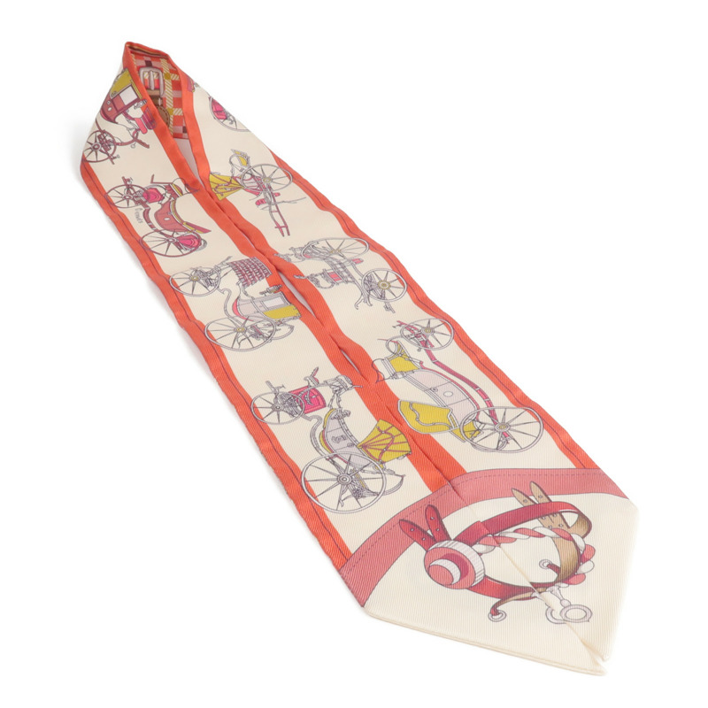 HERMES 絲質Twilly絲巾-3