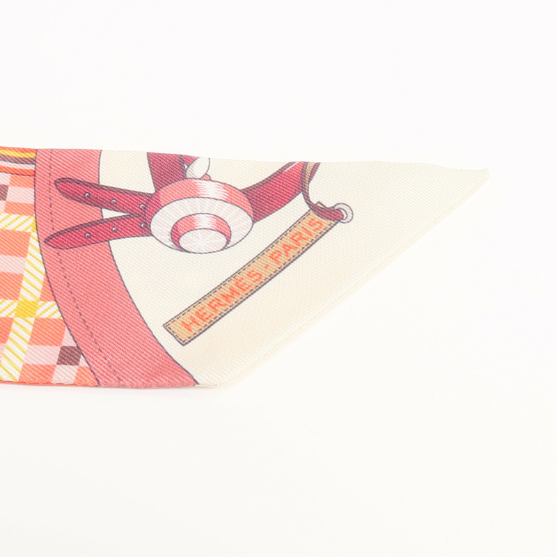 HERMES 絲質Twilly絲巾-4