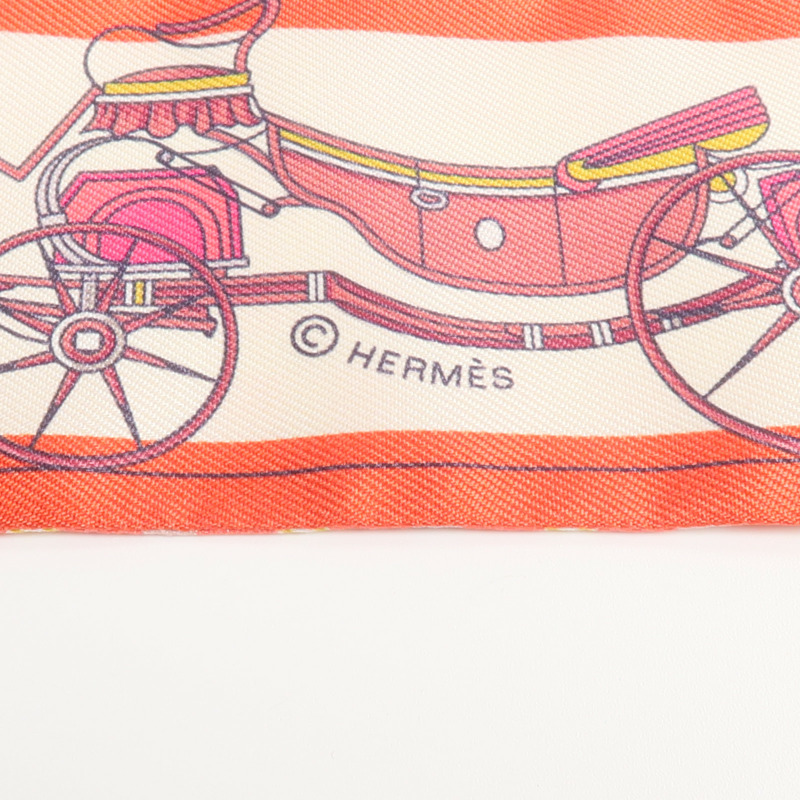 HERMES 絲質Twilly絲巾-5