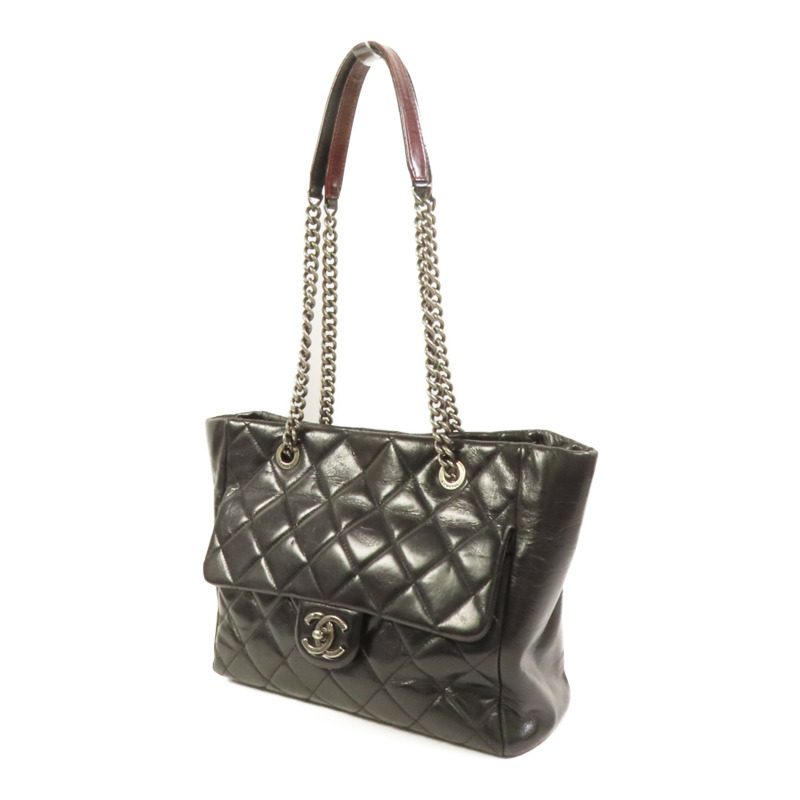 CHANEL 牛皮皮革Chain Shoulder肩背袋-2