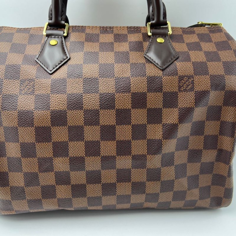 Louis Vuitton Speedy 棋盤格枕頭包-9