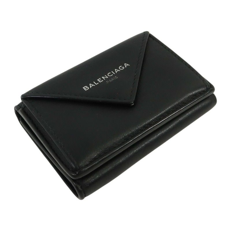BALENCIAGA 牛皮皮革Wallet銀扣錢包-3