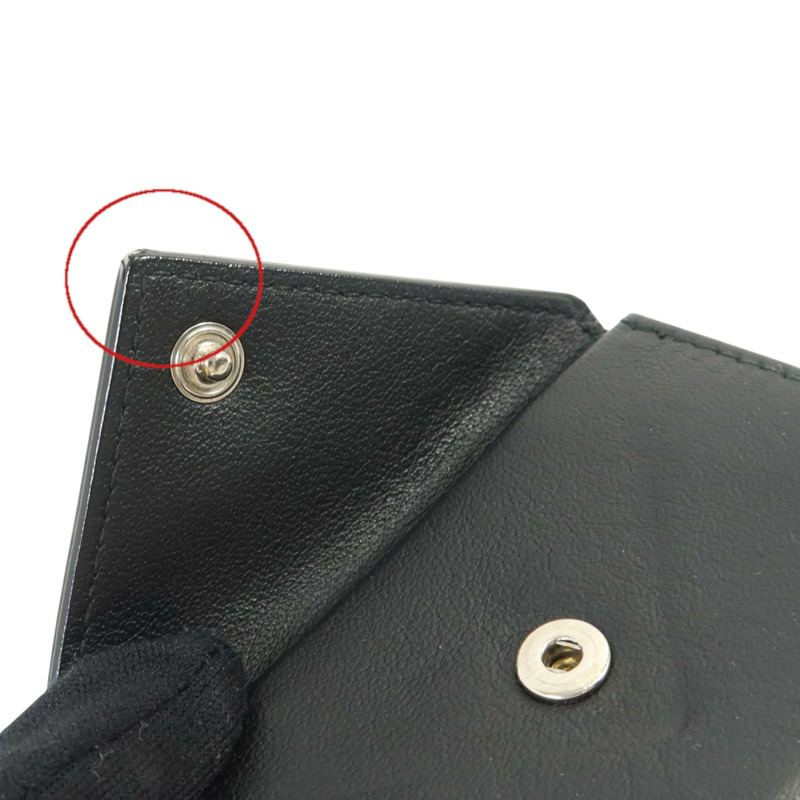 BALENCIAGA 牛皮皮革Wallet銀扣錢包-16
