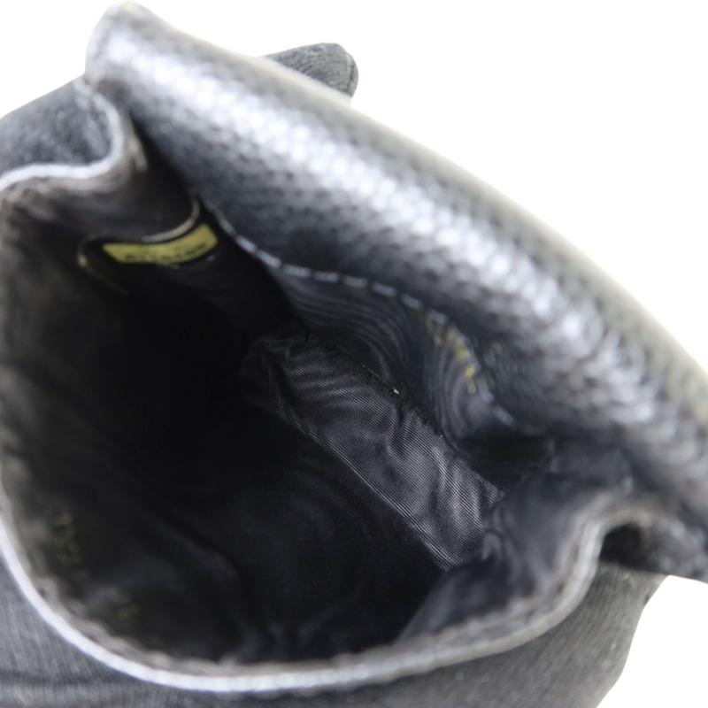 CHANEL 牛皮皮革Coco Mark Logo Cigarette Pouch金扣香煙包-4