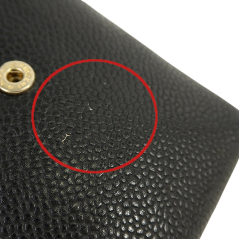 CHANEL 牛皮皮革Coco Mark Logo Cigarette Pouch金扣香煙包-13