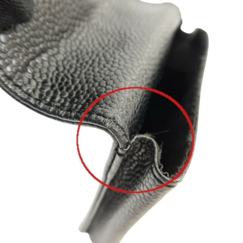 CHANEL 牛皮皮革Coco Mark Logo Cigarette Pouch金扣香煙包-15