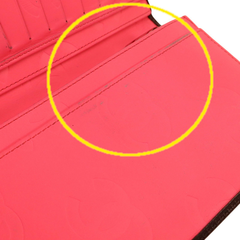CHANEL 牛皮皮革Cambon Long Wallet銀扣長錢包-17