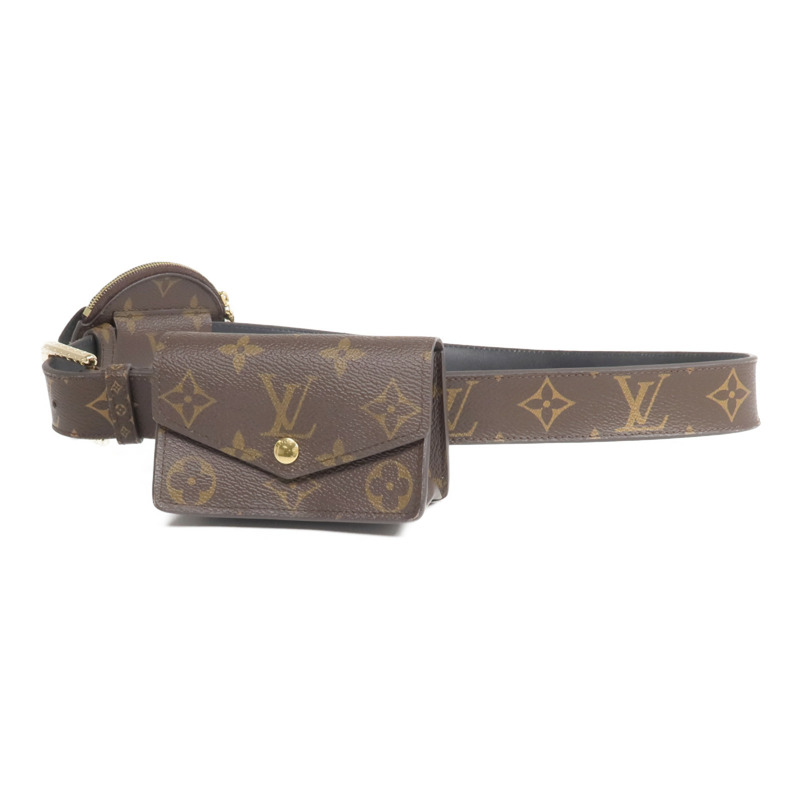 LOUIS VUITTON Monogram Ceinture Daily Multi Pocket Belt金扣腰包-1