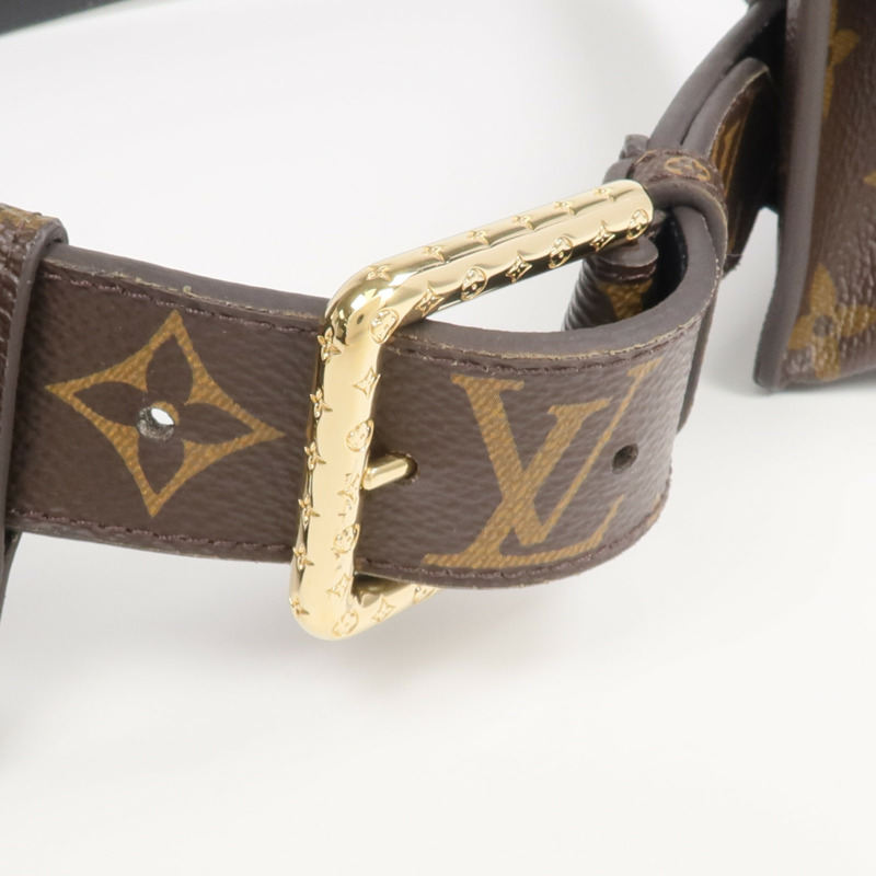 LOUIS VUITTON Monogram Ceinture Daily Multi Pocket Belt金扣腰包-3