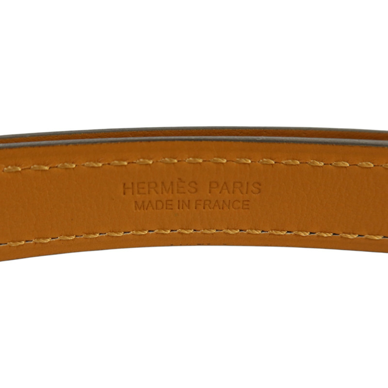 HERMES Epsom皮革Belt金扣皮革Noir-3