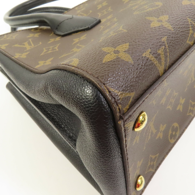 LOUIS VUITTON Monogram/牛皮皮革Florine金扣手挽肩背兩用袋-11