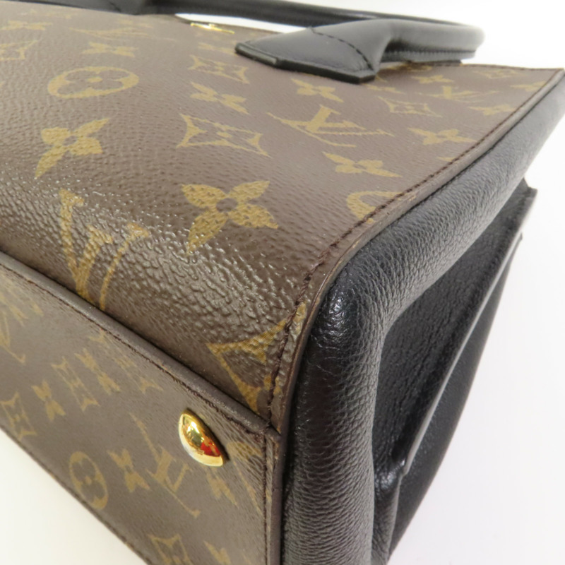 LOUIS VUITTON Monogram/牛皮皮革Florine金扣手挽肩背兩用袋-14