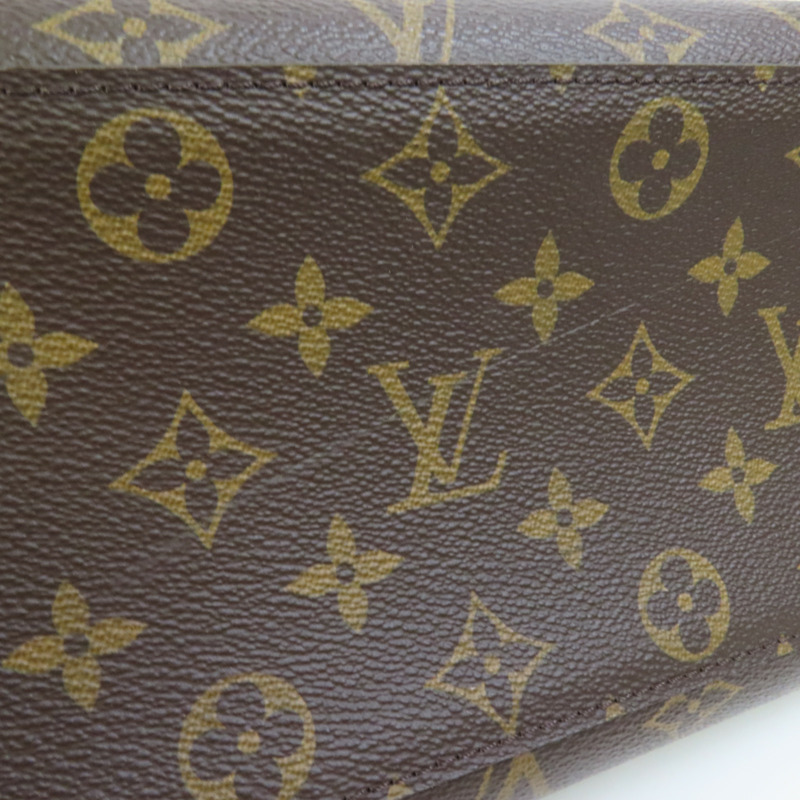 LOUIS VUITTON Monogram/牛皮皮革Florine金扣手挽肩背兩用袋-15