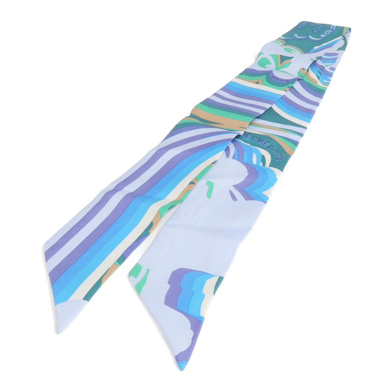 HERMES 絲質Twilly絲巾-0