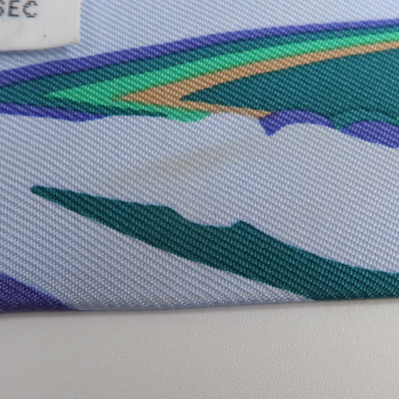 HERMES 絲質Twilly絲巾-7
