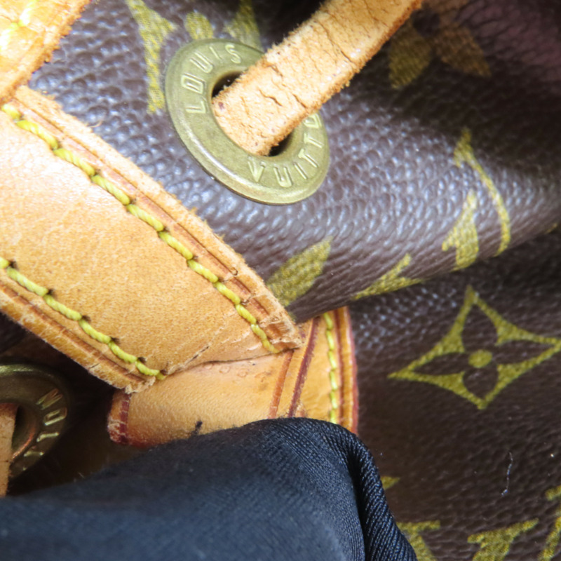 LOUIS VUITTON Monogram Mini Noe金扣肩背袋棕色-6