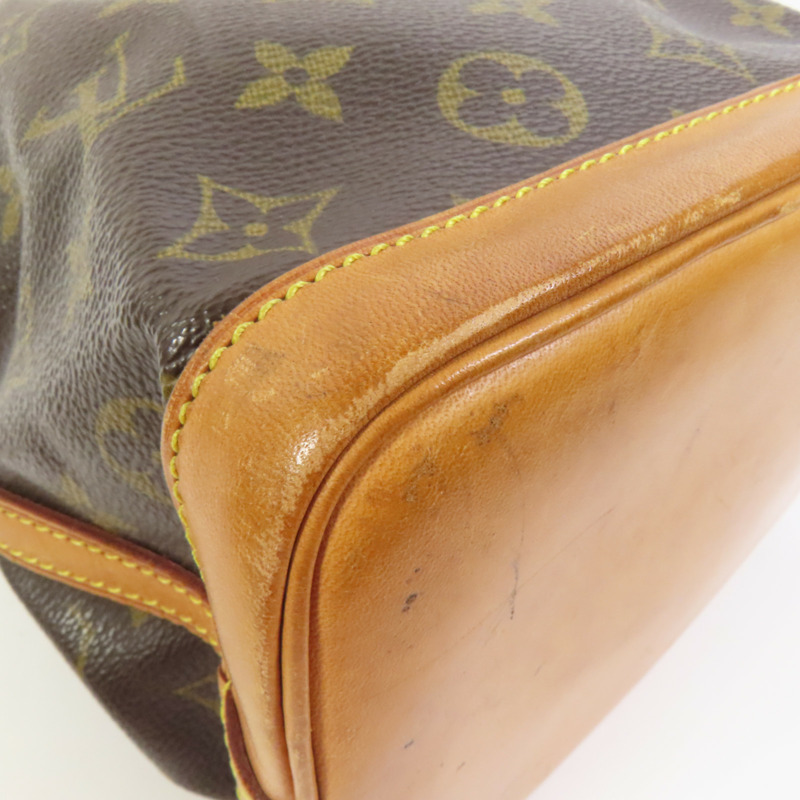 LOUIS VUITTON Monogram Mini Noe金扣肩背袋棕色-8