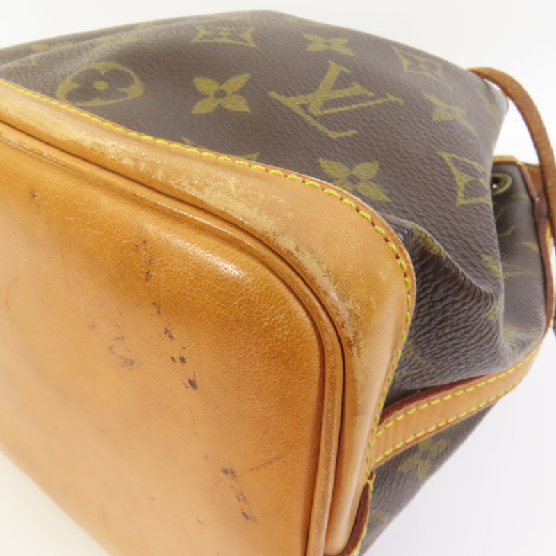 LOUIS VUITTON Monogram Mini Noe金扣肩背袋棕色-9