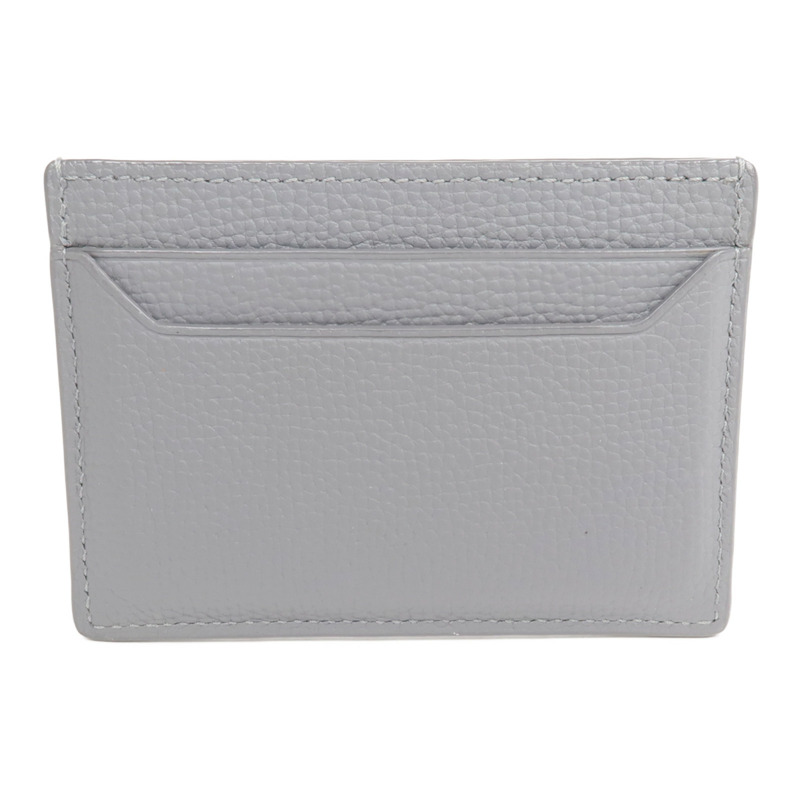 LOEWE 牛皮皮革Card Case銀扣卡片套-1