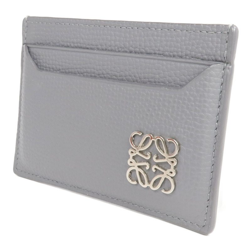LOEWE 牛皮皮革Card Case銀扣卡片套-2