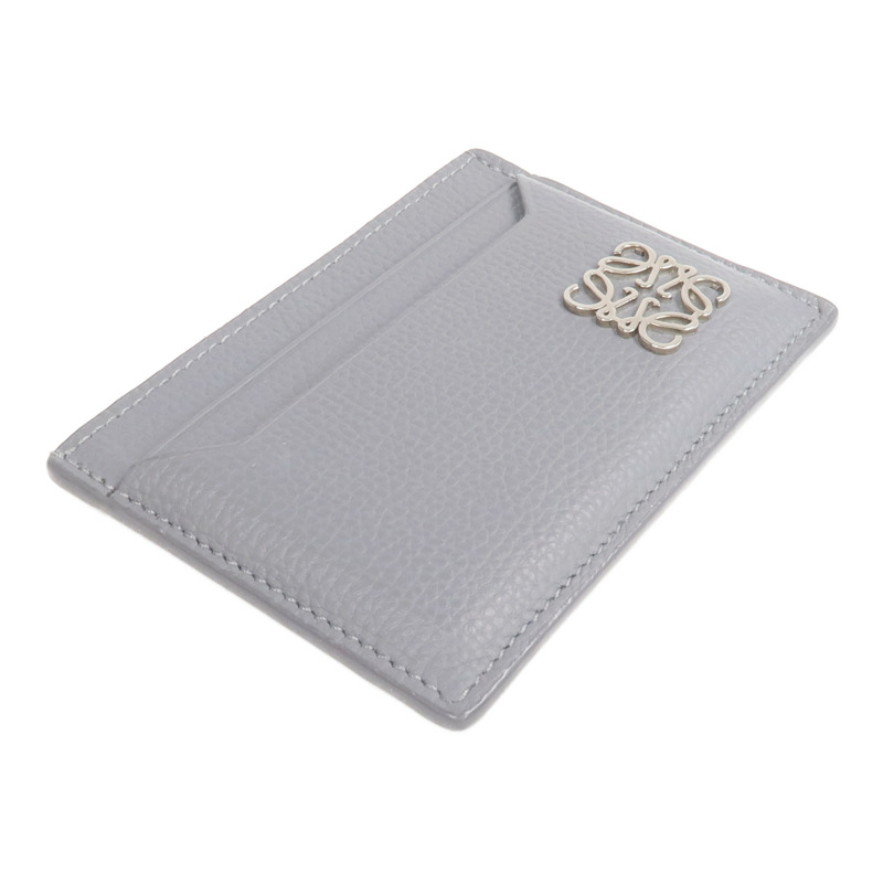 LOEWE 牛皮皮革Card Case銀扣卡片套-3