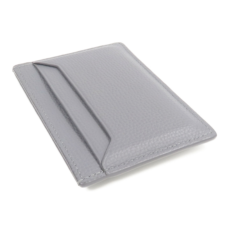 LOEWE 牛皮皮革Card Case銀扣卡片套-4