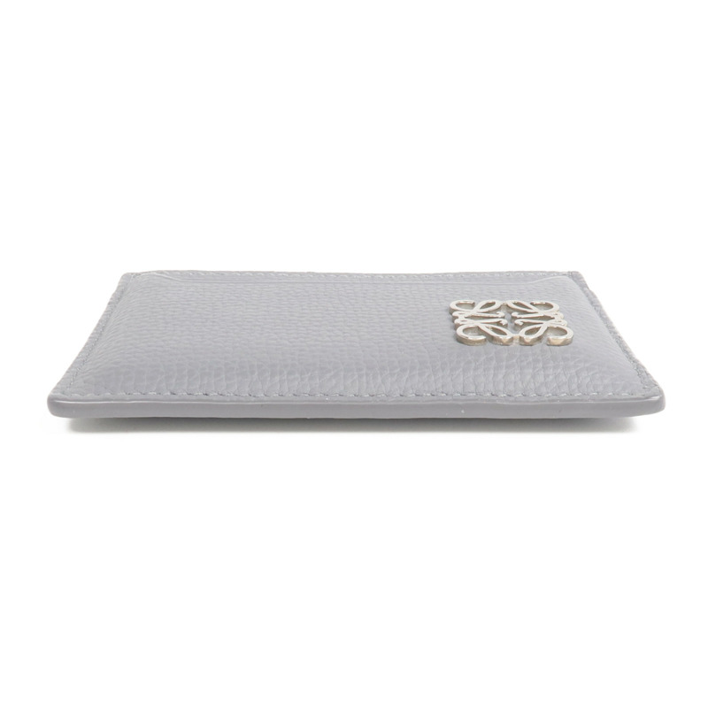LOEWE 牛皮皮革Card Case銀扣卡片套-5