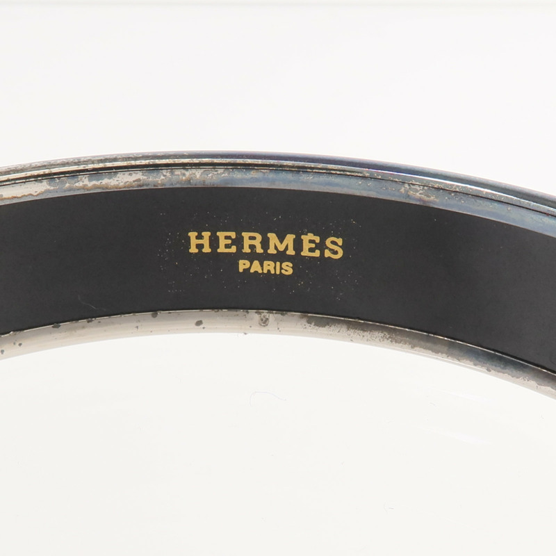 HERMES 金屬/琺瑯Emallie Bangle手鐲-3