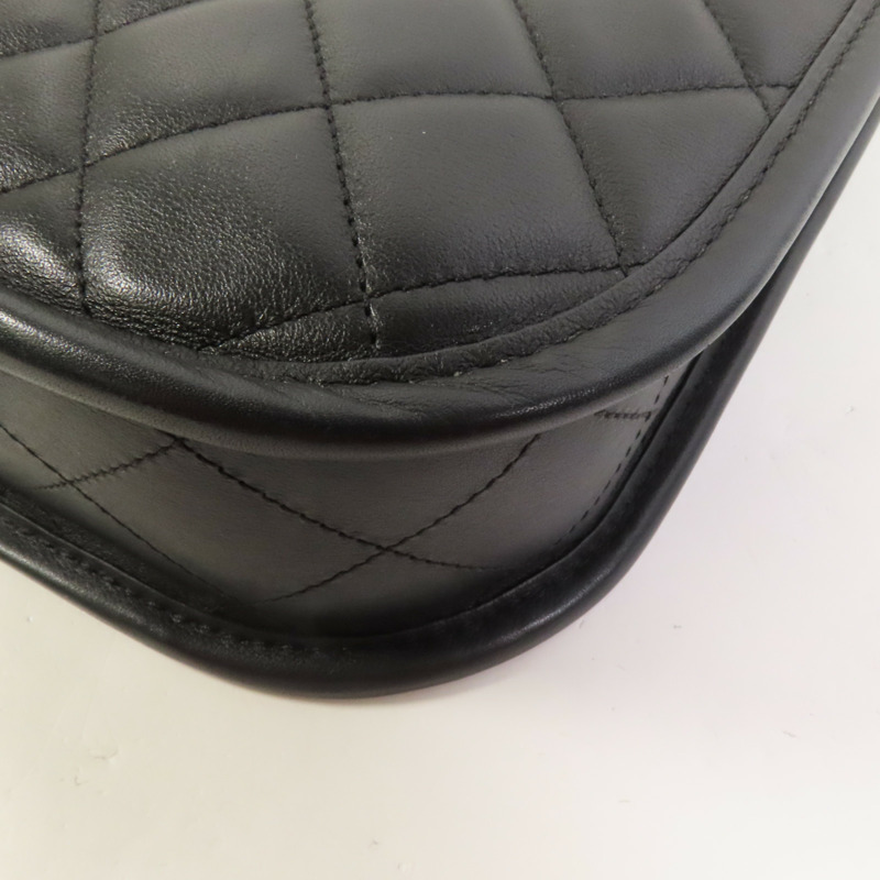 CHANEL 牛皮皮革24S Hobo金扣鏈帶手挽肩背兩用袋-10