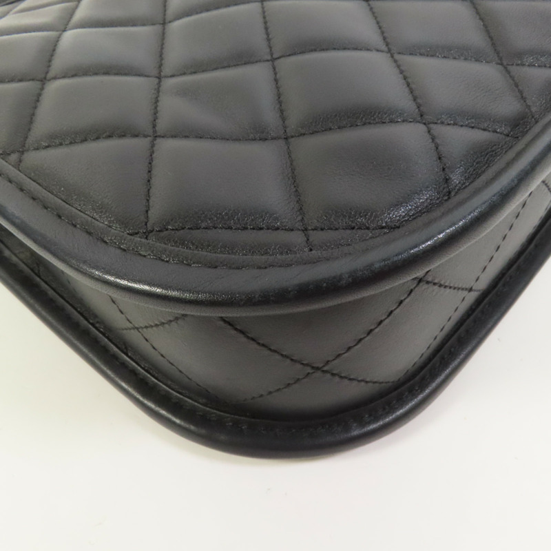 CHANEL 牛皮皮革24S Hobo金扣鏈帶手挽肩背兩用袋-11