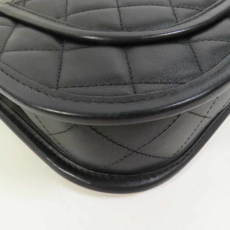 CHANEL 牛皮皮革24S Hobo金扣鏈帶手挽肩背兩用袋-12