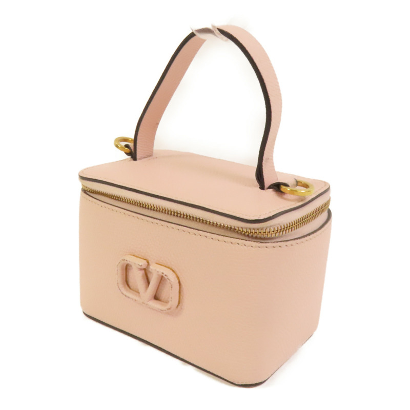 Valentino 牛皮皮革Garavani Vanity Case金扣手挽肩背兩用袋-2