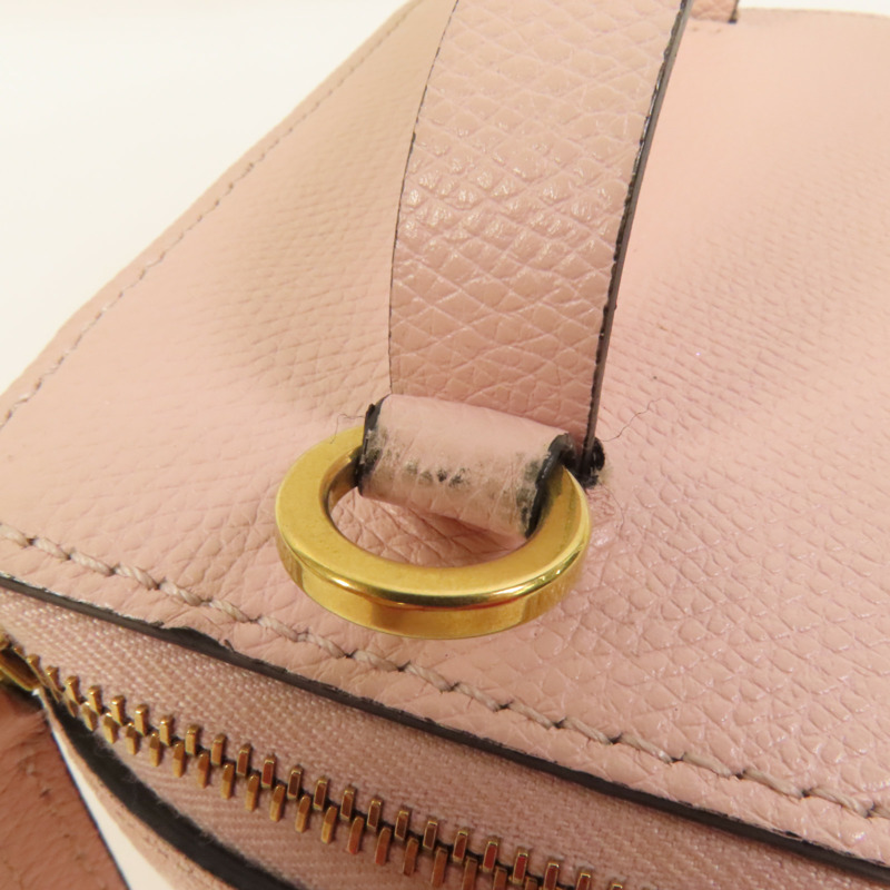 Valentino 牛皮皮革Garavani Vanity Case金扣手挽肩背兩用袋-7