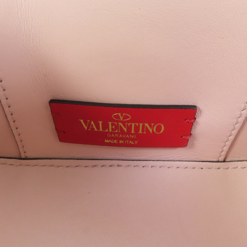 Valentino 牛皮皮革Garavani Vanity Case金扣手挽肩背兩用袋-8