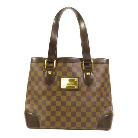 LOUIS VUITTON Damier Hampstead PM金扣手挽袋