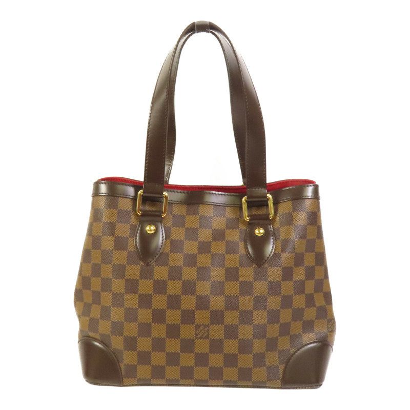 LOUIS VUITTON Damier Hampstead PM金扣手挽袋-1