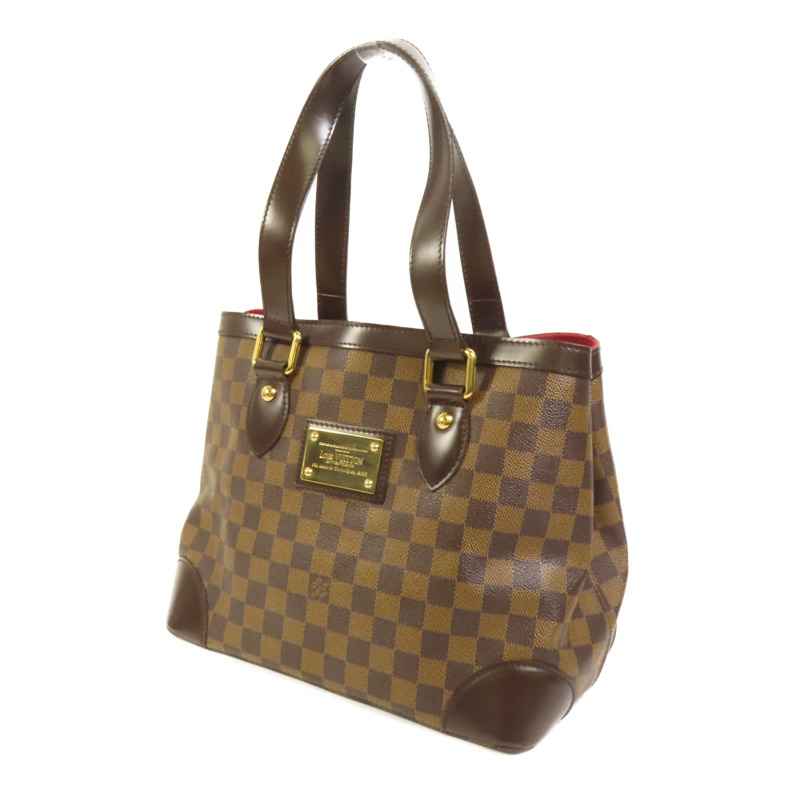 LOUIS VUITTON Damier Hampstead PM金扣手挽袋-2