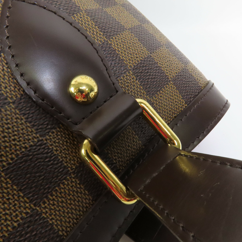 LOUIS VUITTON Damier Hampstead PM金扣手挽袋-5