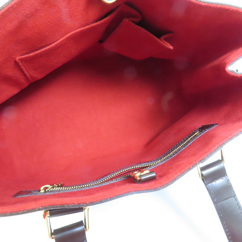 LOUIS VUITTON Damier Hampstead PM金扣手挽袋-7