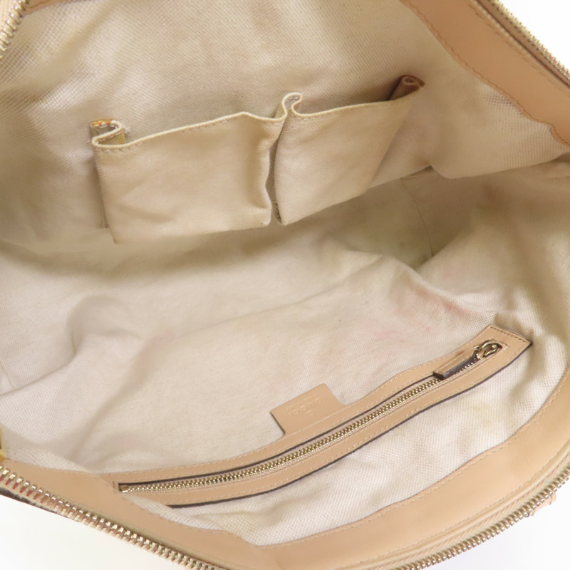 GUCCI 帆布Vintage Web GG Canvas Boston金扣手挽肩背兩用袋-4