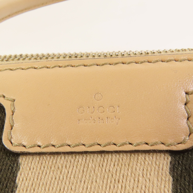 GUCCI 帆布Vintage Web GG Canvas Boston金扣手挽肩背兩用袋-7